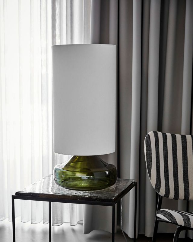 House Doctor Matte Bordslampa Grön/Vit