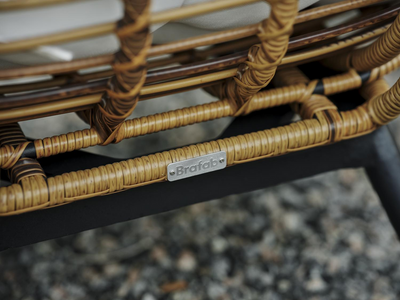 Brafab Covelo loungefåtölj natur/vit