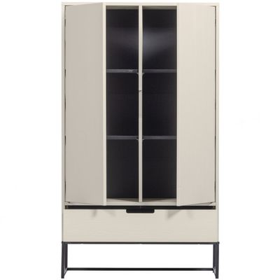 WOOOD SILAS 2-Dörrars Skåp i FSC-Certifierat Grenen, Dammfärgad