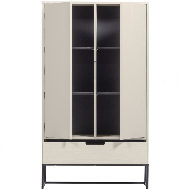 WOOOD SILAS 2-Dörrars Skåp i FSC-Certifierat Grenen, Dammfärgad