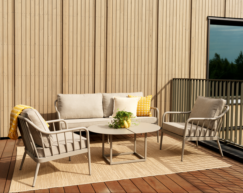 Brafab Coleville 3-sits soffa - Khaki/Burlap Beige