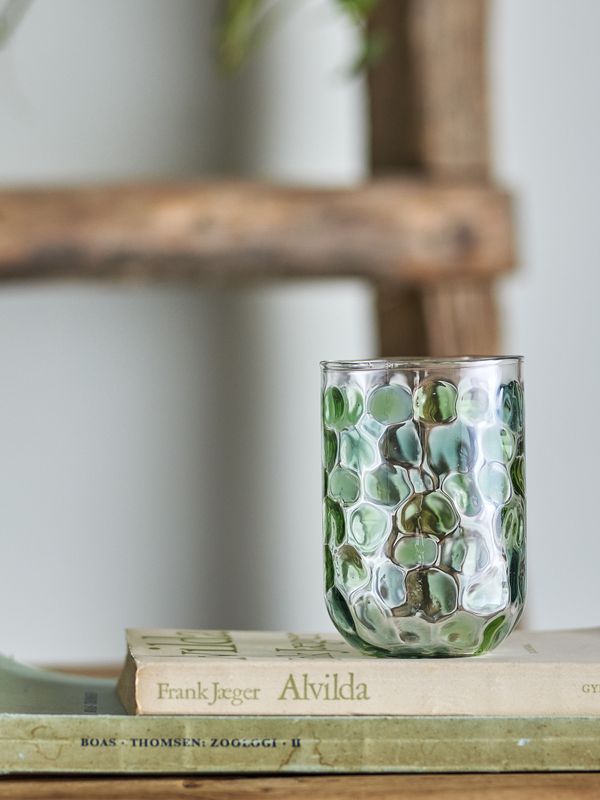 Creative Collection Rondha Dricksglas, Grön, Glas - 4-pack