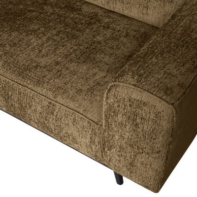 WOOOD Statement Hörnsoffa Vänster Sammet Mässing