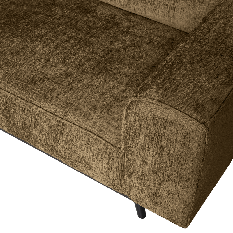 WOOOD Statement Hörnsoffa Vänster Sammet Mässing