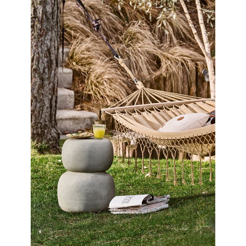 WOOOD Oda Sidobord Betonglook Grön/Grå