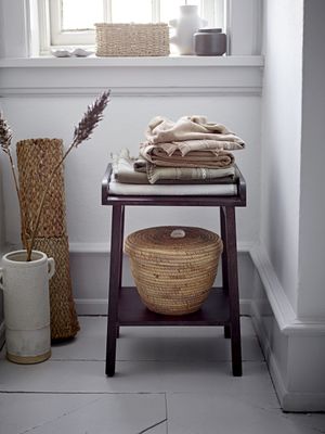 Bloomingville Noi korg med lock, natur, vattenhyacint