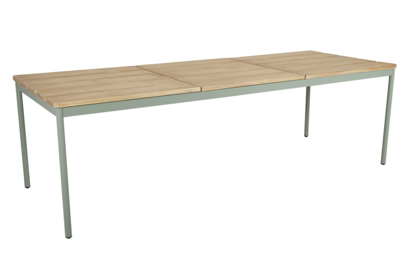 Brafab Nox matbord 90x240 cm grönt/teak