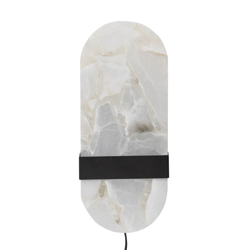 Bloomingville Taco Vägglampa, Vit, Alabaster, L16xH38xW13 cm