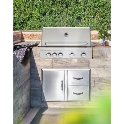 Mustang Gasolgrill för inbyggnad 4-brännare Pearl 4