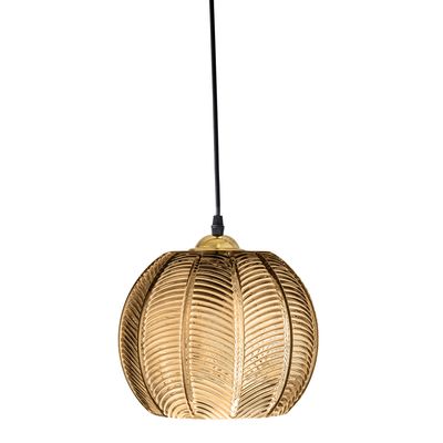 Bloomingville Adar Taklampa, Brun, Glas, Ø22xH20 cm