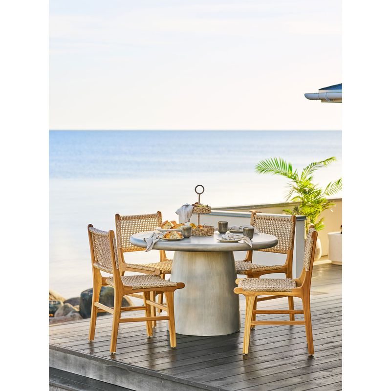 House Nordic Derby Matstol i Teak och PE Rattan