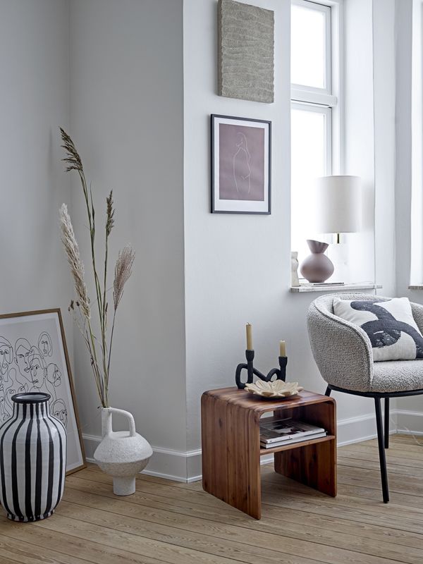 Bloomingville Cortone Matstol, Grå, Polyester, L60xH76xW63 cm