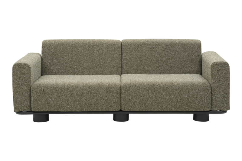 Brafab Bolster soffa Antracit / Teddy Verde