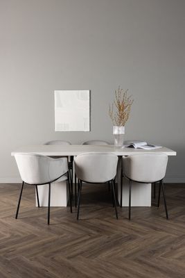 Venture Home Matgrupp Olga med stolarna Evelina