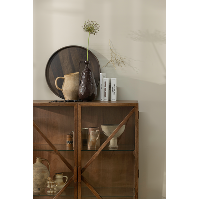 WOOOD KELLA Vitrinskåp i Mangoträ Brun