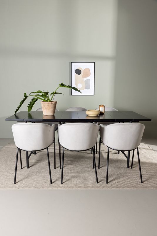 Venture Home Matgrupp Astrid med stolarna Evelina