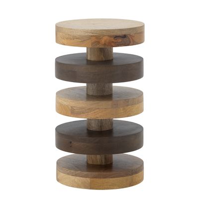 Bloomingville Franka Sidobord, Brun, FSC®100%, Mango, Ø25xH45 cm