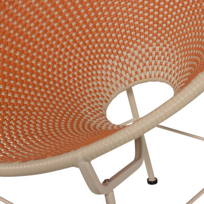 WOOOD Kazoun Trädgårdsloungestol i Orange Konstrotting