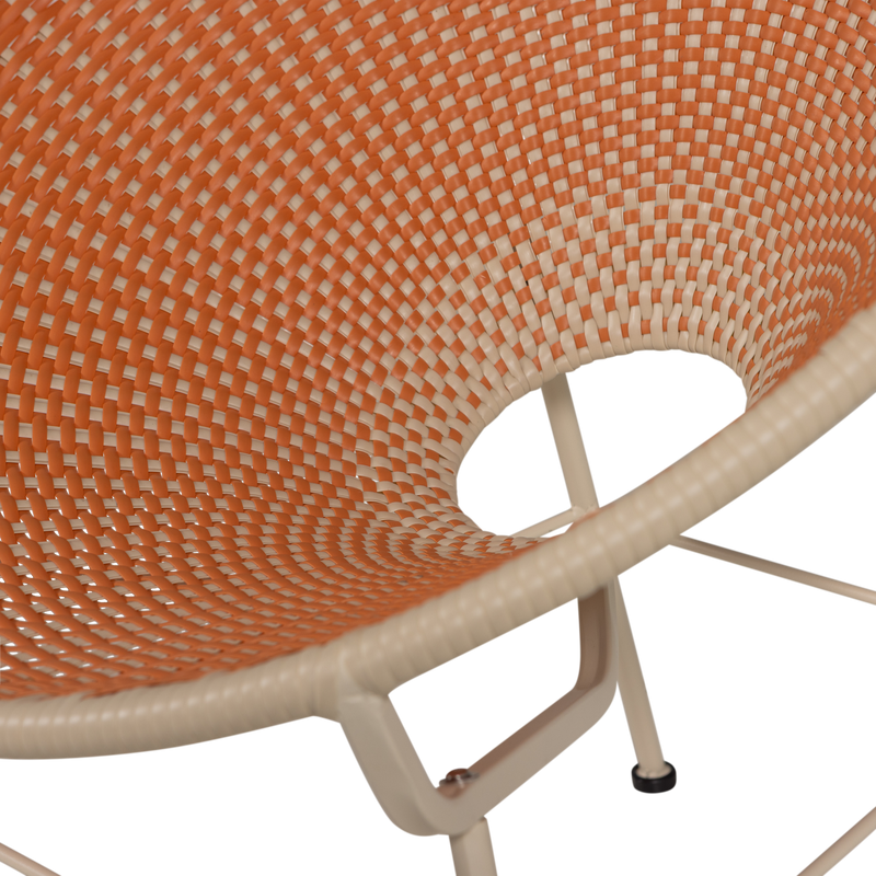 WOOOD Kazoun Trädgårdsloungestol i Orange Konstrotting