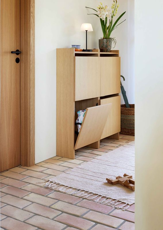 Hübsch Forma Skoskåp Natur 50x24xh110cm