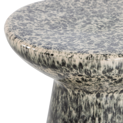 vtwonen FLECK Sidobord 43x35 cm Keramik Mörkgrå Melange