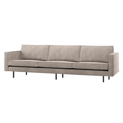 WOOOD Rodeo 3-sits Soffa i Ribbad Tyg Mörk Sand