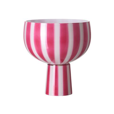 Affari of Sweden CIRCUS Skål på fot, Rosa/vit 4-pack