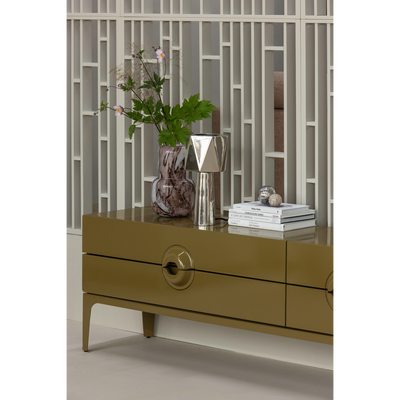 WOOOD MERGE TV-bänk i Eucalyptus-trä, honung