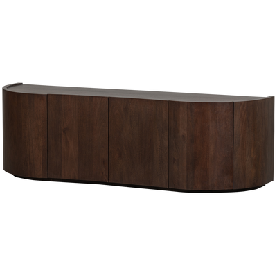 WOOOD Sense Byrå 4-Dörrar Mangoträ Mörkbrun Valnöt
