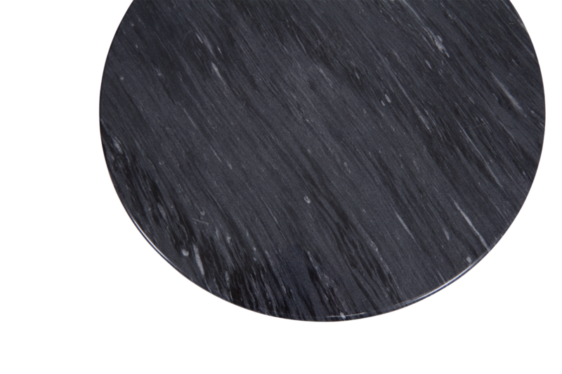 Brafab Loire Marmorbord 60 cm Grå/Svart