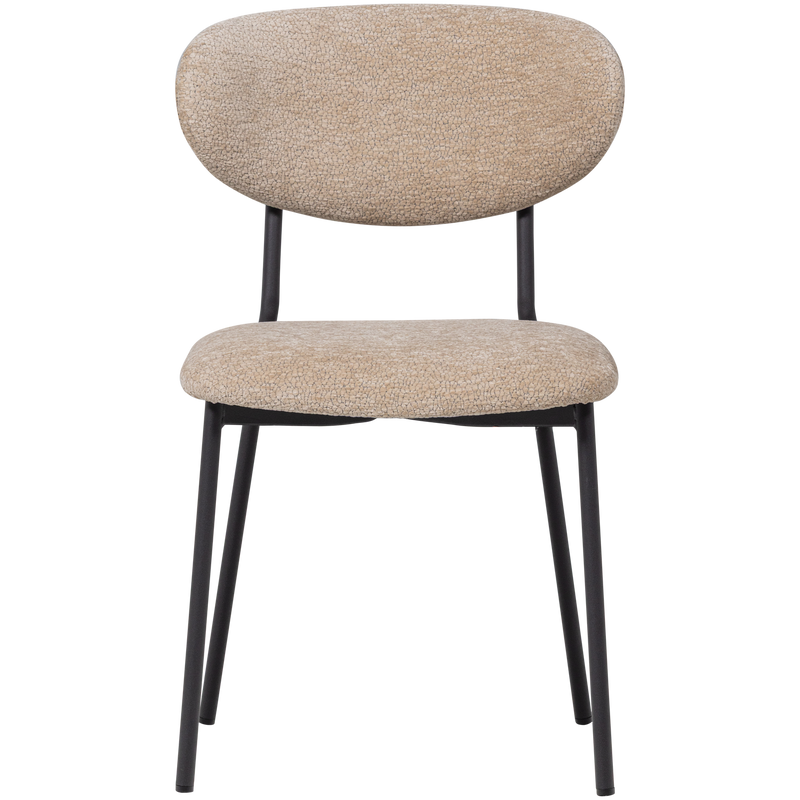 WOOOD Kjeld Matstol i Chenilletyg Natur 2 st