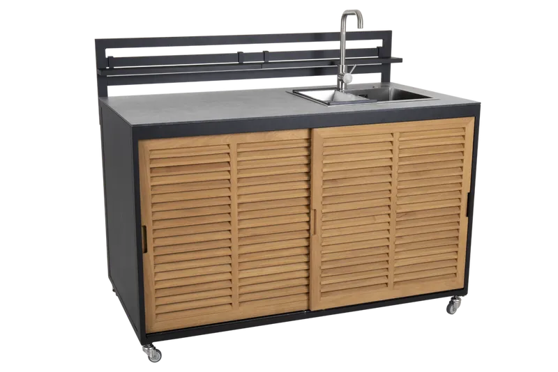 Brafab Fornax Utekök Vask/Kran Svart/Grå