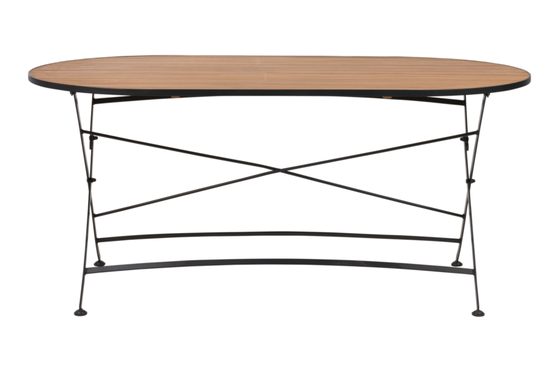 Brafab Brewer Bord 85x160 cm Svart/Teak