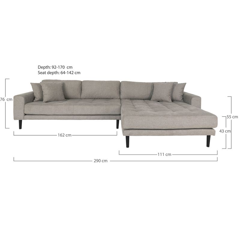 House Nordic Lido Loungesoffa Sten