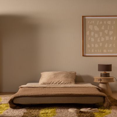 WOOOD XEM 1-Personers Sängsoffa i Sammet Natur