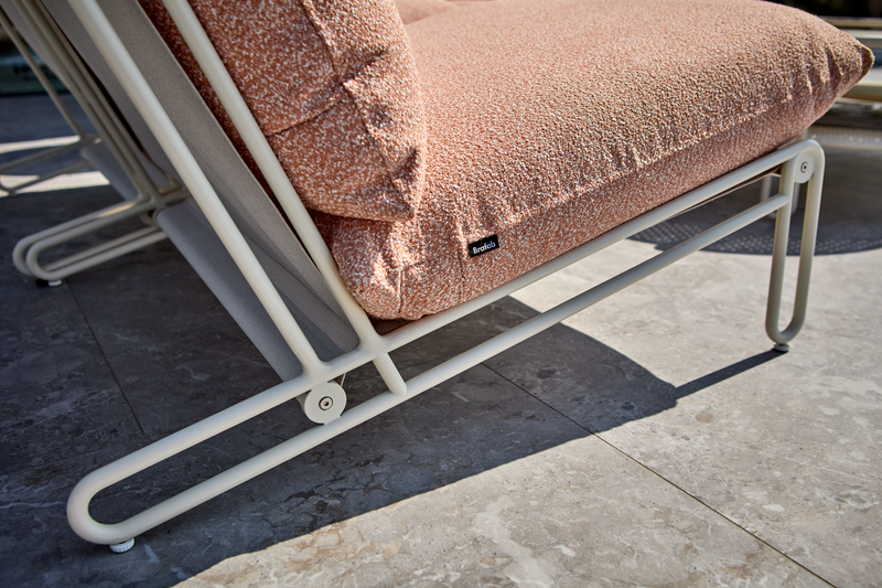 Brafab Blixt fåtölj Pearl White/Teddy Orange