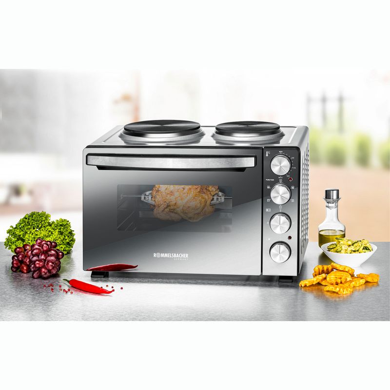 Rommelsbacher Bänkspis med plattor KM 3300  30L Spegelglas 3250W