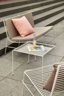 Hübsch String bänk ljusgrå 122x75xH80 cm