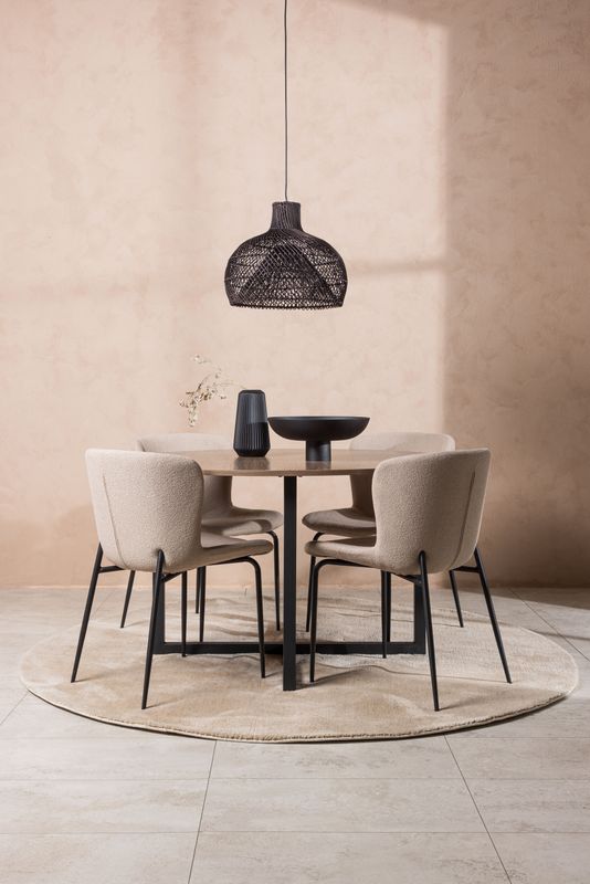 Venture Home Matgrupp Durango med 4 matstolar Modesto