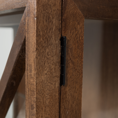 WOOOD KELLA Vitrinskåp i Mangoträ Brun