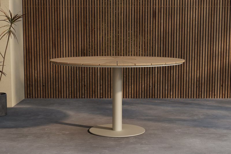 Venture Home Croft Runt Matbord Ø120 Beige