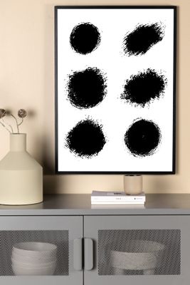 Venture Home Dots Poster Vit