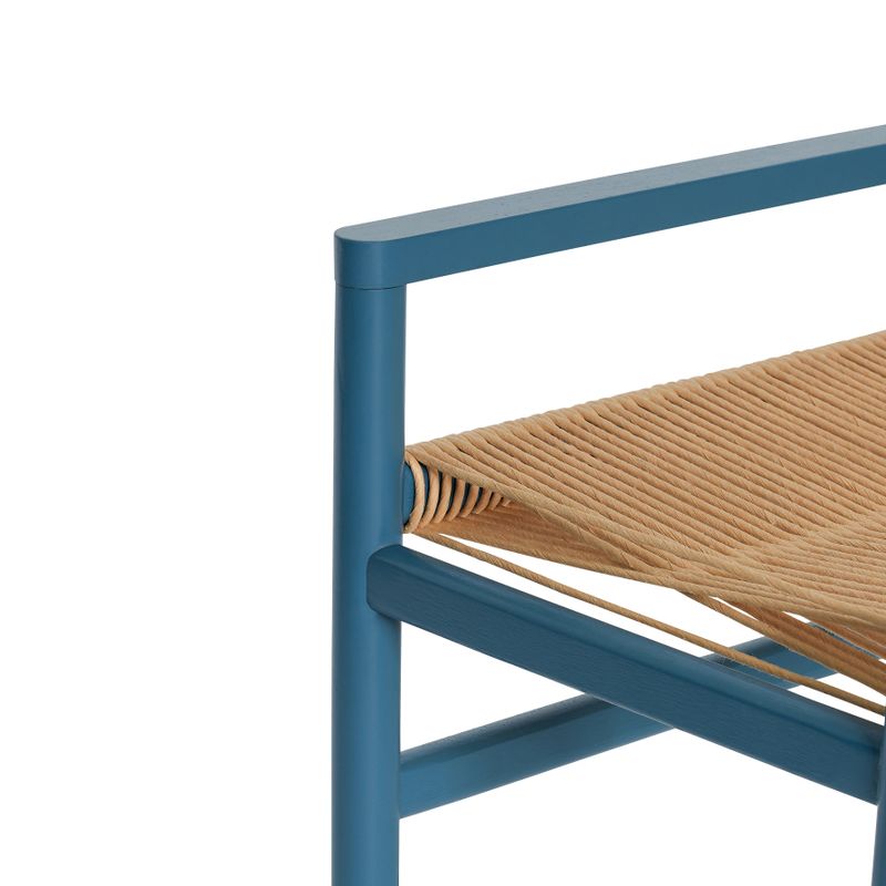 Hübsch Heritage Bänk Liten Petrol 60x40xh55cm Blå