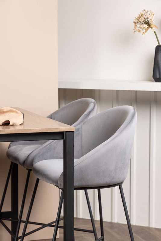 Venture Home Barset Camden med 4st barstolar Velvet