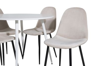 Venture Home Matgrupp Plaza med stolarna Polar