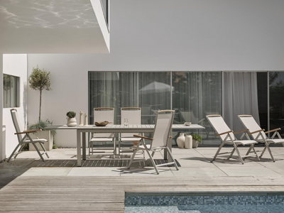 Brafab Andy Positionsstol Ljusgrå/Offwhite