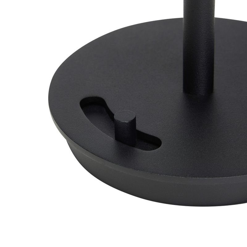 Hübsch Salon Bärbar bordslampa Svart