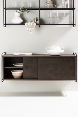 Venture Home Paris Vägghylla i Mörkbrunt Trä