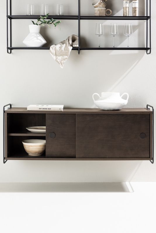 Venture Home Paris Vägghylla i Mörkbrunt Trä