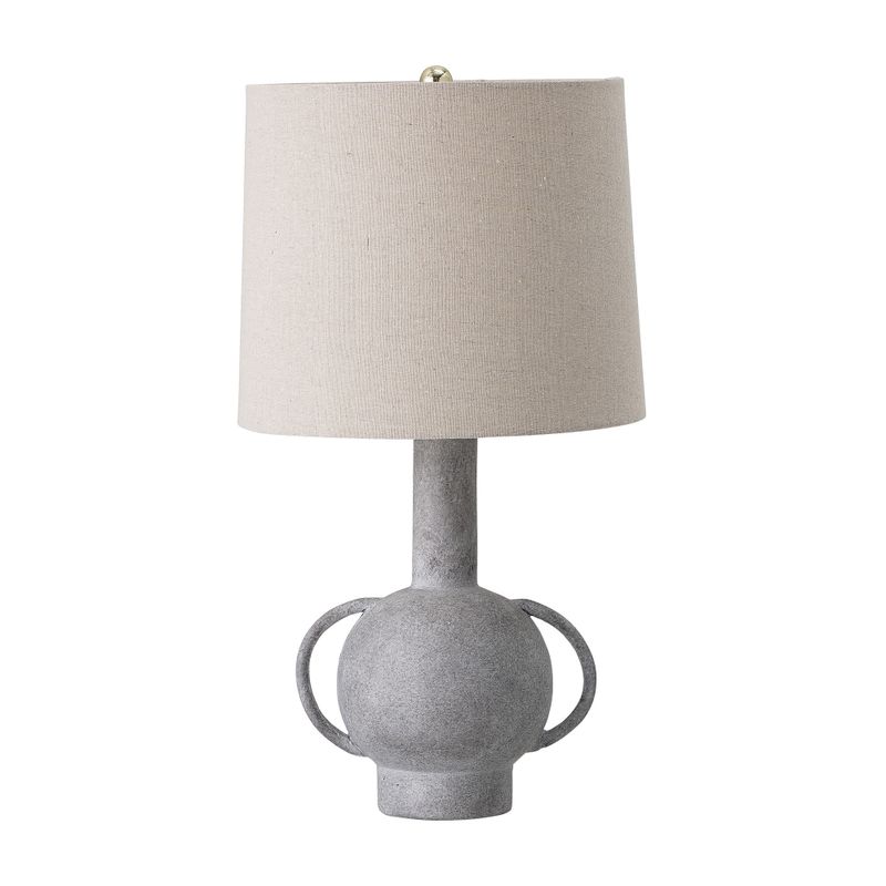 Bloomingville Kean Bordslampa, Grå, Terrakotta, Ø30,5xH58,5 cm